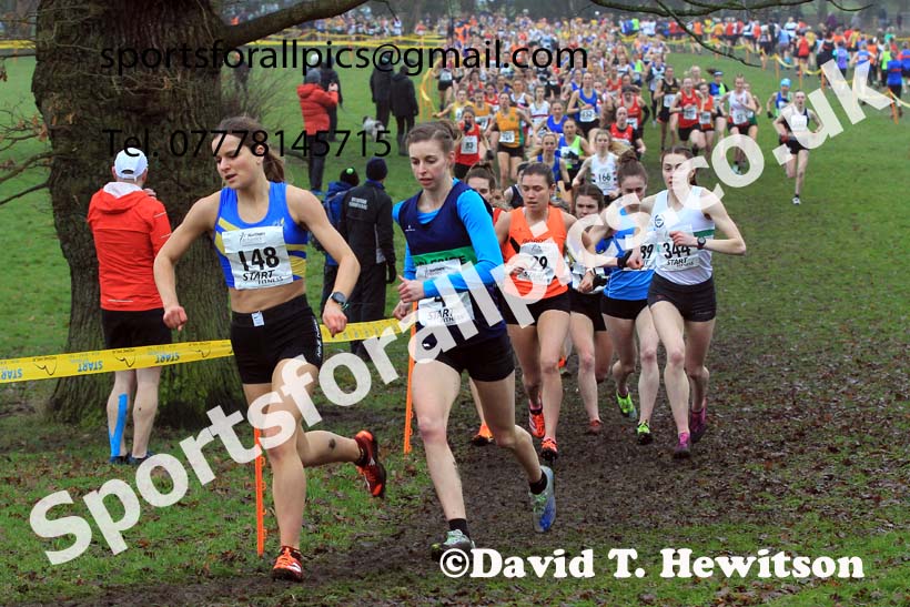 Senior Womens 2023 Northern Cross Country Champs., Witton Park, Blackburn. Photo: David T. Hewitson/Sports for All Pics
